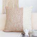 SOGA 2X 17.7 inches Chic Ivory Gold Textured Decorative Pillowcase Elegant 