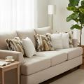 SOGA 6PC 45cm Pillow Set – 3 Mixed Faux Fur Luxury & Elegant White Texture