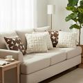 SOGA 5PC Retro Geometric Circle & Cream Pom-Pom Grid Pillow Covers for Sofa