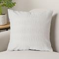 SOGA 2X 45cm Cream Corduroy Polyester Decorative Throw Pillow Cover