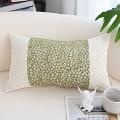 SOGA 2X 11.8x19.7 inches Textured Green Accent Pillowcase Decorative covers SOGA 2X 11.8x19.7 inches Textured Green Accent Pillowcase Decorative covers