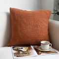 SOGA 2X 45cm Textured Terracotta Decorative Pillowcases SOGA 2X 45cm Textured Terracotta Decorative Pillowcases