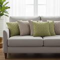 SOGA 6PC 3 45cm Sage Green Cable Knit & 2 45cm Chocolate Brown pillow cover