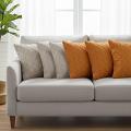 SOGA 6PC 3x 45cm Burnt Orange & 3x 45cm Warm Beige Diamond Knit Pillowcase 