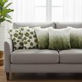 SOGA 5PC Ombre Faux Fur & Garden Bloom Pillow Cover Set for Sofa Décor