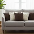 SOGA 5PC Deep Chocolate Diamond Knit & Cream Pom-Pom Grid Pillow Covers