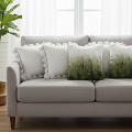 SOGA 5PC 3x White Textured Pom-Pom & 2x Ombre Faux Fur Pillow Covers
