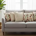SOGA 5PC Quilted Diamond & Light Botanical Floral Pillow Covers