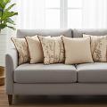 SOGA 5PC Botanical Branch Print & Vintage Off-White Pillow Covers