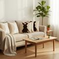 SOGA 4PC 45cm Bunny Pillow Set – White & Silhouette Decorative Covers