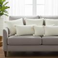 SOGA 6-Piece White Bouclé Pillow Covers + Ivory Sherpa Lumbar Set SOGA 6-Piece White Bouclé Pillow Covers + Ivory Sherpa Lumbar Set