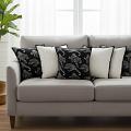 SOGA 6PC Black & Cream Pillowcase Set – 45cm Modern Piping Design