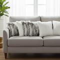 SOGA 6PC 45cm Pillow Set – 3 Pure White Textured & 3 Premium White Faux Fur