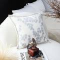 SOGA 2X 17.7 inches Gray Floral Decorative Pillowcases – Elegant Covers