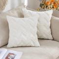 SOGA 2X 17.7in Chevron Pure Decorative Pillowcases – Elegant Lumbar Covers