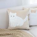 SOGA 2X 17.7 inches Adorable Cat Silhouette Decorative Pillowcases
