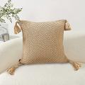 SOGA 2X 50cm Chunky Knit Decorative Pillowcases (Warm Beige) SOGA 2X 50cm Chunky Knit Decorative Pillowcases (Warm Beige)