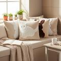 SOGA 6PC 45cm Animal Silhouette Pillow Set – Bunny & Cat pillow Covers