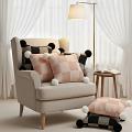 SOGA 6PC Pillow Set Modern Black & Gray Gingham Pom Pom & Checkerboard Knit