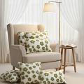 SOGA 6PC Pillow Set – 4x 45cm Garden Bloom & 2x 30x50cm Botanical Covers 