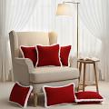 SOGA 6PC Plush Crimson Red & Luxe Burgundy Pillow Cover Set – 45cm & 30x50c