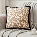 SOGA 2X 45cm Off-White Heart Pattern Pillowcases Black Decorative covers