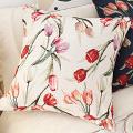 SOGA 2X 17.7 inches Light Botanical Floral Decorative Pillowcases