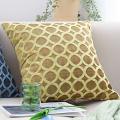 SOGA 2X 45cm Yellow Geometric Lattice Decorative Pillowcases – Modern Cover