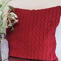 SOGA 2X 45cm Deep Red Cable Knit Decorative Pillowcases – Cozy Lumbar Cover SOGA 2X 45cm Deep Red Cable Knit Decorative Pillowcases – Cozy Lumbar Cover
