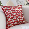 SOGA 2X 45cm Red Ginkgo Leaf Decorative Pillowcases – Elegant Accent Covers