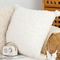 SOGA 2X 45cm Pure White Bouclé Bliss Decorative Pillowcases