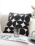 SOGA 2X 45cm Modern Geometric Circles Decorative Pillowcases Stylish Covers