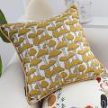 SOGA 2X 45cm Yellow Ginkgo Leaf Decorative Pillowcases Elegant Accent Cover