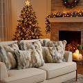SOGA 6PC Faux Fur Luxury Pillow Set – 45cm & 30x50cm Decorative Covers