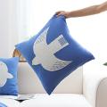 SOGA 2X 17.7 inches Classic Blue Dove Christmas Decorative Pillowcases