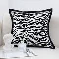 SOGA 2X 17.7 inches Abstract Zebra Stripe Accent Decorative Pillow Cover