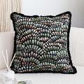 SOGA 2X 45cm Regal Peacock Jacquard Pillow Cover