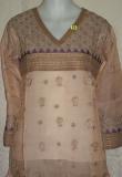 Blouse 0052 Pink Cotton Kurti Tunic Shirt Kameez Medium Size Kurti
