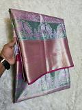 Purple Color with Marron Border Pattu Saree Purple Color with Marron Border Pattu Saree