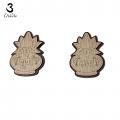 Unique Wooden Carved Subh Labh on Kalash Stickers 