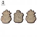 Unique Wooden Carved Subh Labh on Kalash and Ganesh ji Stickers