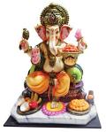 Hindu Ganesha Murti - 12" Tall Artistic Statue of Lord Ganesh
