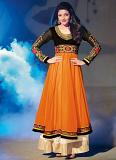 Orange With Black and Golden combination (Only Top) Orange With Black and Golden combination (Only Top)