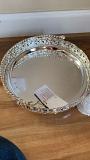 Crafted German Silver Tray / Basket for Gift Decor / Wedding 23.5 cm