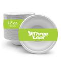 Three Leaf 12 Oz (355 Ml)  Bagasse Bowl, 1000 Ct. (40 Packs Of 25)
