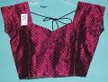 Pink Brocade Party Wear Saree & Blouse in Small Size #1338