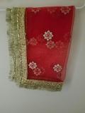 Red Gold Border Mata Dupatta Chunni, Ambe Maa Chunari #1391101