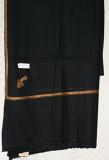Winter Wear Shawl in Black, Traditional Kashmiri Shawl Wrap 1453