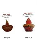 Diya Shaped Diwali Stickers (10 Pcs / Pack) Diya Shaped Diwali Stickers (10 Pcs / Pack)