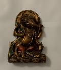 Small Copper Finish Lord Ganesha Statue 4"